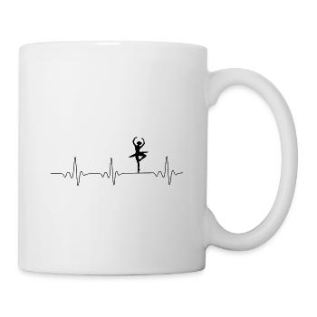 Ballerine Heartbeat - Mug blanc - blanc - Droite