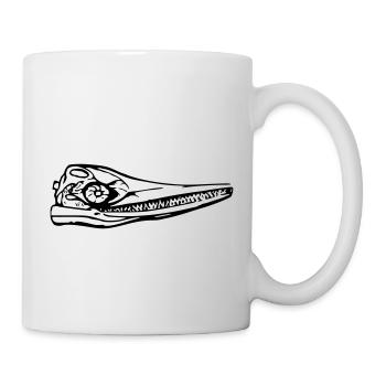 Urzeitwal Baleine Fossil dinosaures crânes primitifs - Mug blanc - blanc - Droite