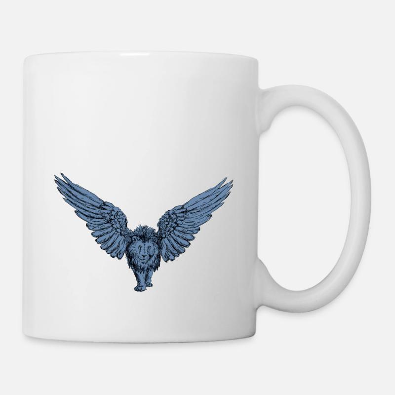Lion blue - Tasse - Weiß