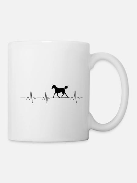 Heartbeat Horse Herzschlag Pferd - Tasse - Weiß
