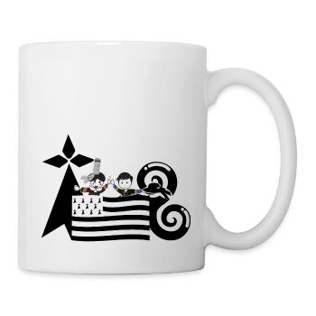 Bretagne gesetzt - Tasse - Weiß - Rechts