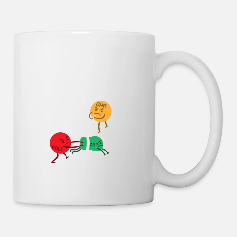 L'électricité expliquée - Mug blanc - blanc