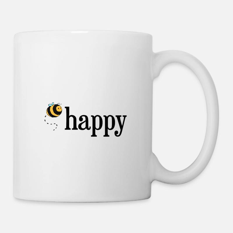 Bee Happy! - Mug - white