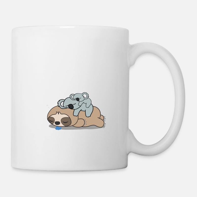 Ne fais rien, koalas et paresseux, cadeau - Mug blanc - blanc