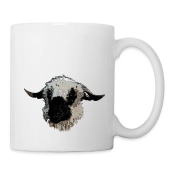 Walliser black-nosed sheep - Mug - white - Right