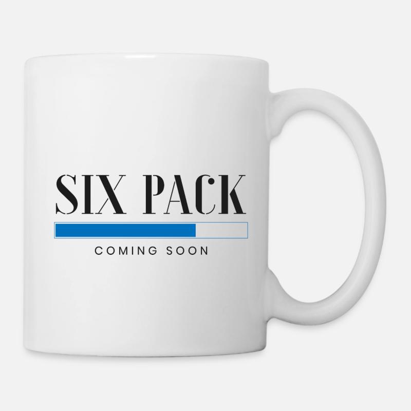 six pack coming soon - Mug blanc - blanc