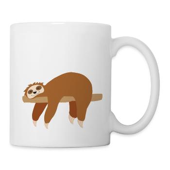 Faultier - Tasse - Weiß - Rechts