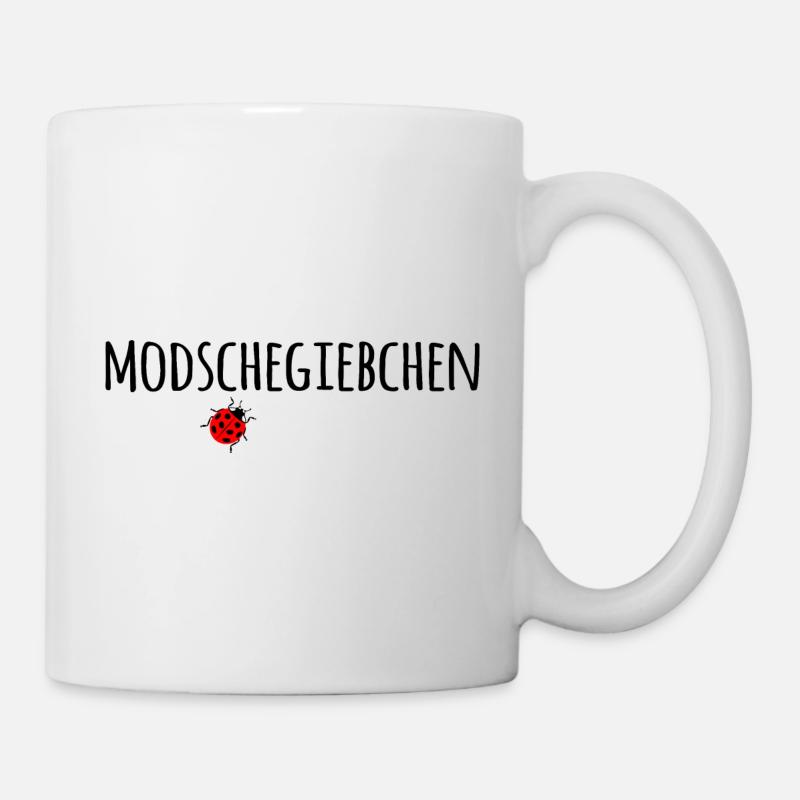 sächsisch Sachsen sächsischer Dialekt Marienkäfer - Tasse - Weiß