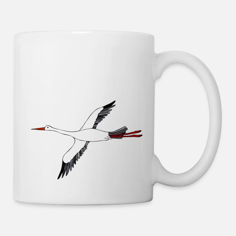 Storch - Tasse - Weiß