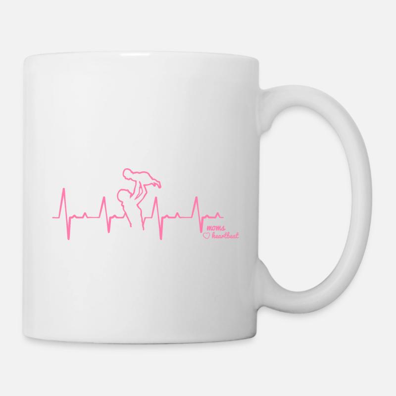 Mama Heartbeat - Tasse - Weiß