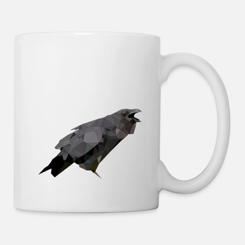 Polygon Crow - Mug - white