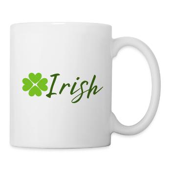 Irish with Shamrock - St. Patrick Day - Mug - white - Right