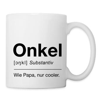 Onkel - Tasse - Weiß - Rechts