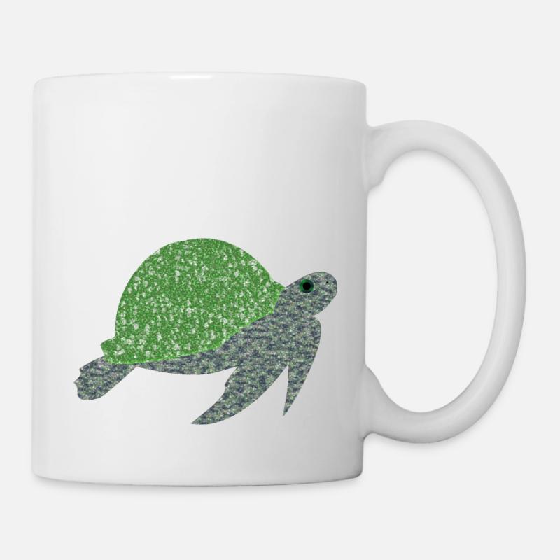 Schildkröte - Tasse - Weiß