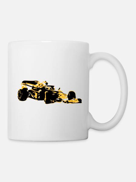 Voiture de course - Mug blanc - blanc