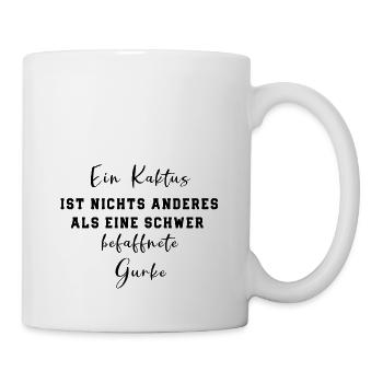 Gurke - Tasse - Weiß - Rechts