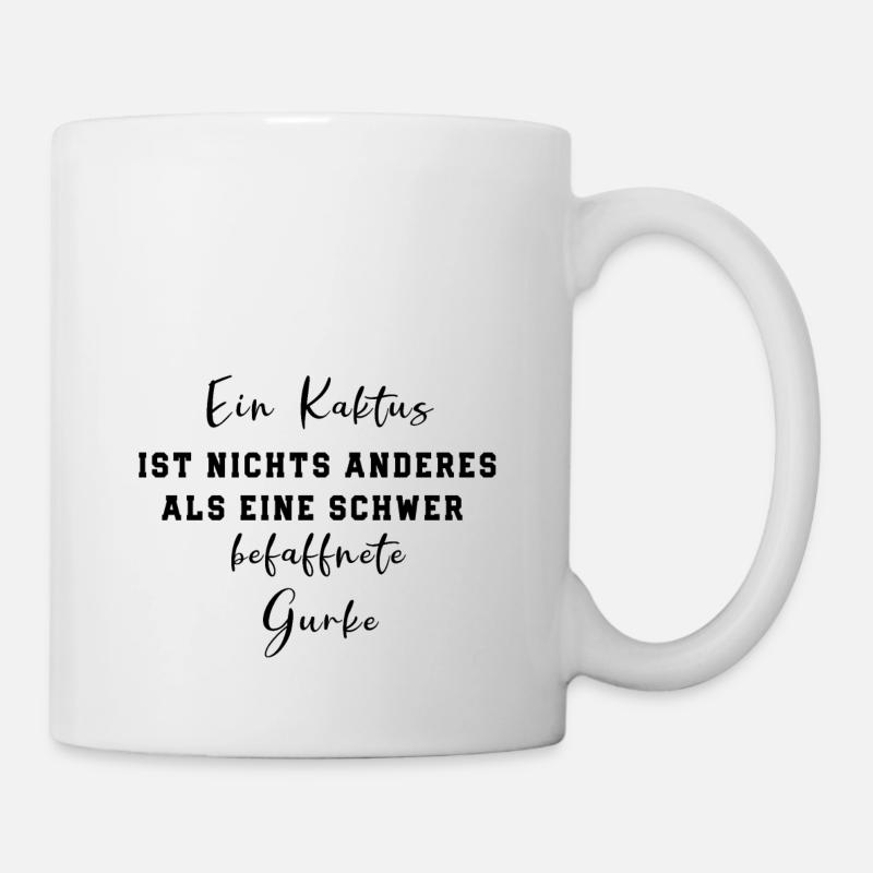 Gurke - Tasse - Weiß