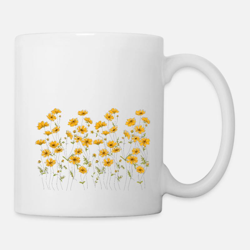 Gänseblümchen,Blumenwiese, Garten - Tasse - Weiß