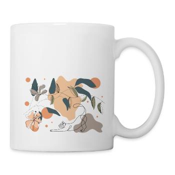 Spring, Cat and Flowers - Mug - white - Right