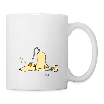 Greyhound - just sleeping - Mug - white - Right