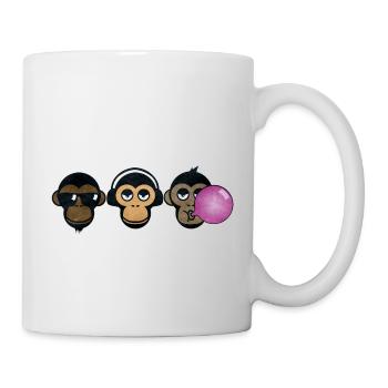 Three Monkey´s - Tasse - Weiß - Rechts