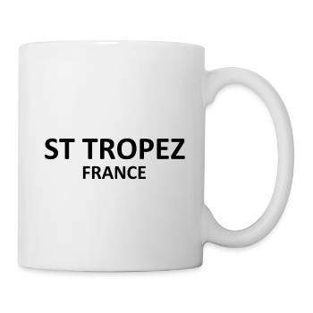 Saint Tropez - France - Cote d´Azur - Tasse - Weiß - Rechts