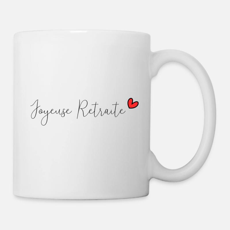 RETRAITE. BONNE RETRAITE. JOYEUSE RETRAITE - Mug blanc - blanc