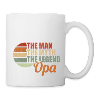 THE MAN THE MYTH THE LEGEND OPA by The Manzanita´s - Tasse - Weiß - Rechts