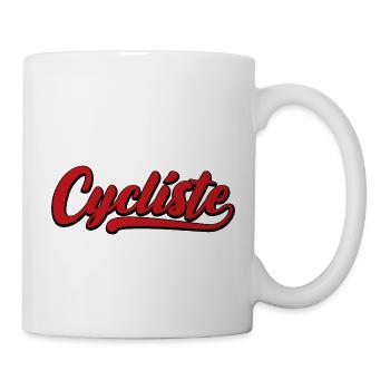 Radfahrer rot Radfahren rot - Tasse - Weiß - Rechts