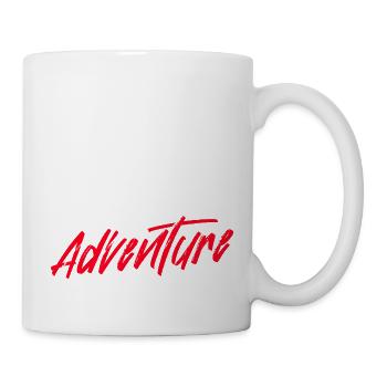 Adventure is out there - Tasse - Weiß - Rechts