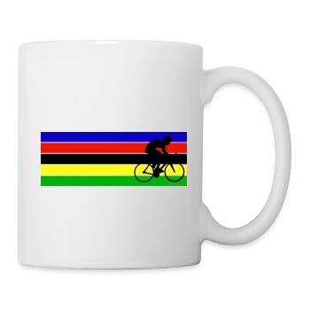 Papa Radfahrer Meister Fahrrad - Tasse - Weiß - Rechts
