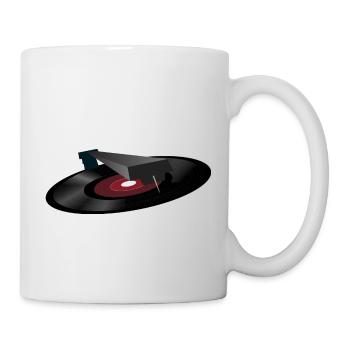 disque vinyle - Mug blanc - blanc - Droite