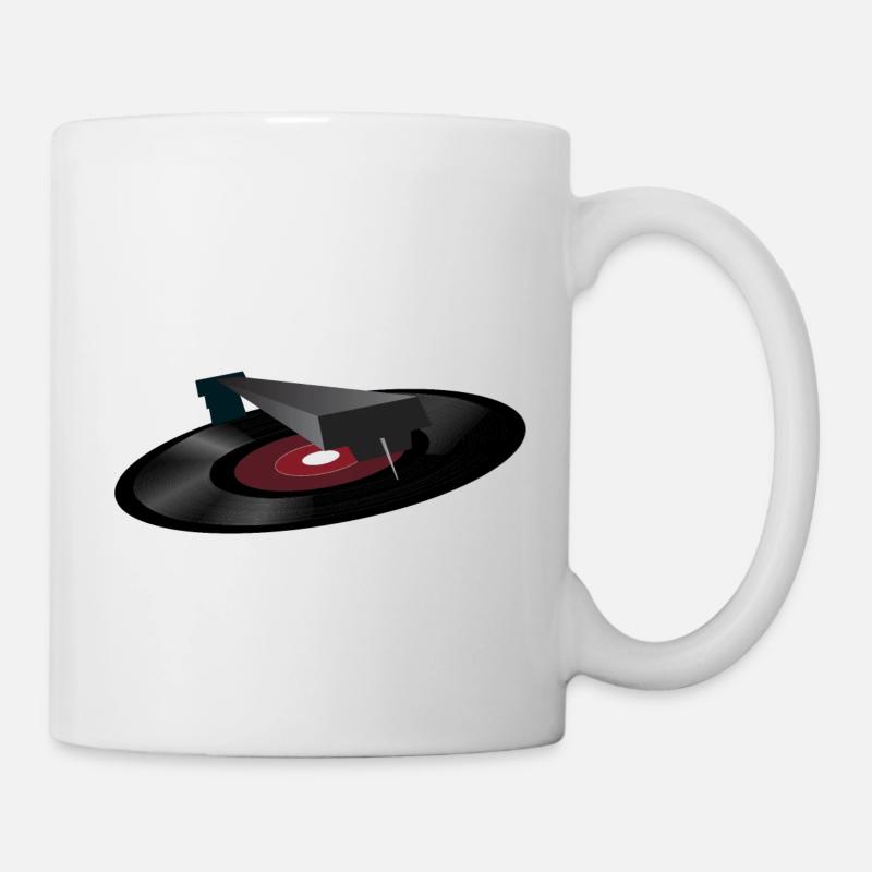 vinyl record - Mug - white