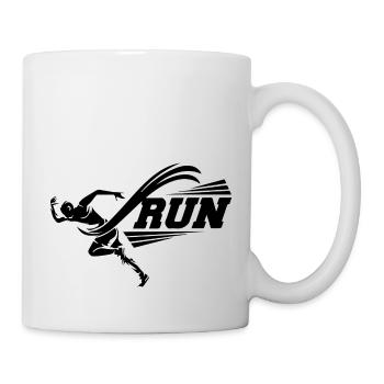 Running Jogging Marathon - Mug - white - Right