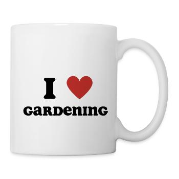 I Love Gardening - Tasse - Weiß - Rechts