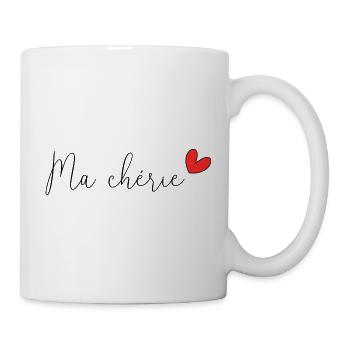 my dear. VALENTINE'S DAY. I love you. I LOVE YOU. - Mug - white - Right