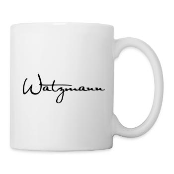 Watzmann lettering in black - Mug - white - Right