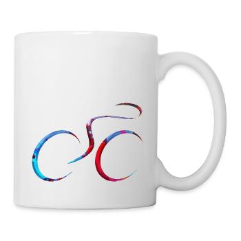 cyclist cycling bmx bike sport mountain biking hobby - Mug - white - Right