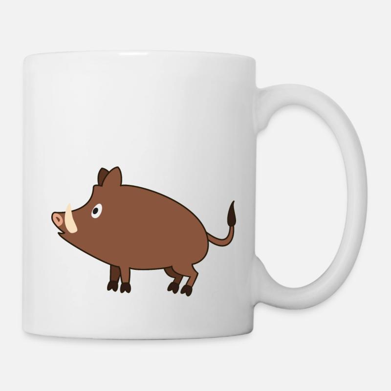 wild boar - Mug - white