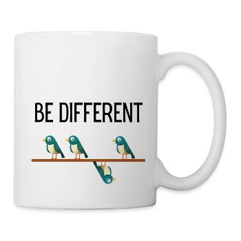 Be Different Vögel Birds - Mug blanc - blanc - Droite