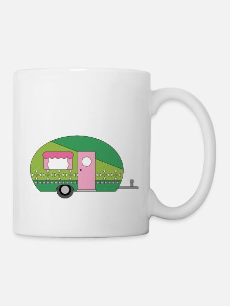 Wohnwagen Camping Lustiges - Tasse - Weiß