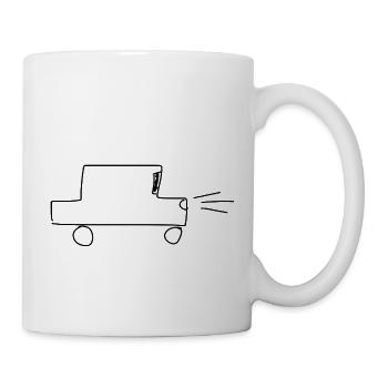 Véhicule de voiture - Mug blanc - blanc - Droite