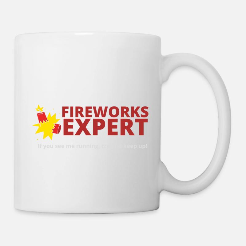 FIREWORKS EXPERT - Mug blanc - blanc