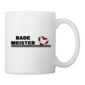 Bademeister Herz - Tasse - Weiß - Rechts