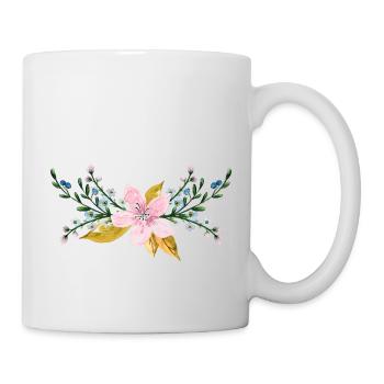 Blume - Tasse - Weiß - Rechts