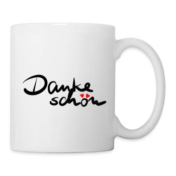 Dankeschön - Tasse - Weiß - Rechts
