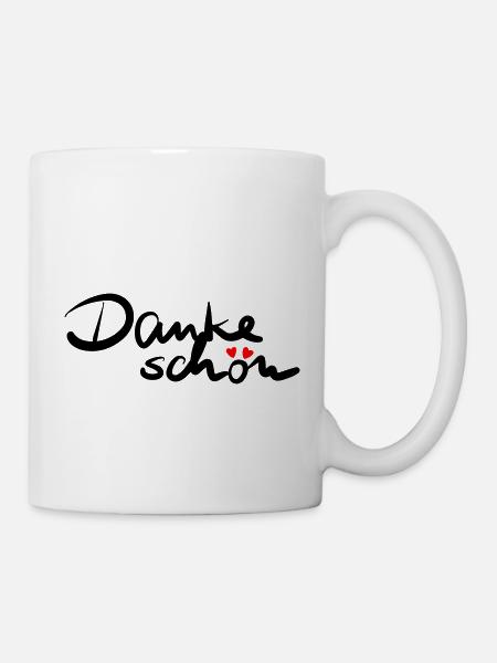 Dankeschön - Tasse - Weiß