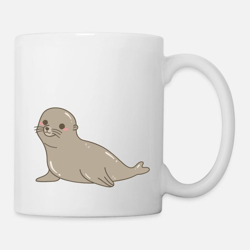 Seelöwe - Tasse - Weiß