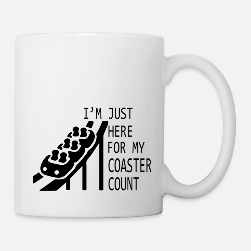 Rollercoaster Achterbahn - Tasse - Weiß