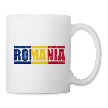 Rumänien - Tasse - Weiß - Rechts